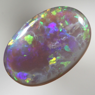 SOLID SEMI BLACK OPAL Large, bright rolling flashes 